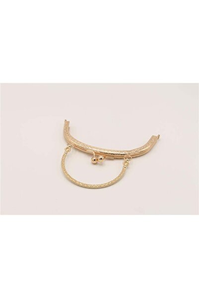 Gül مقبض بمشبك حقيبة ذهبي مقاس 16 سم