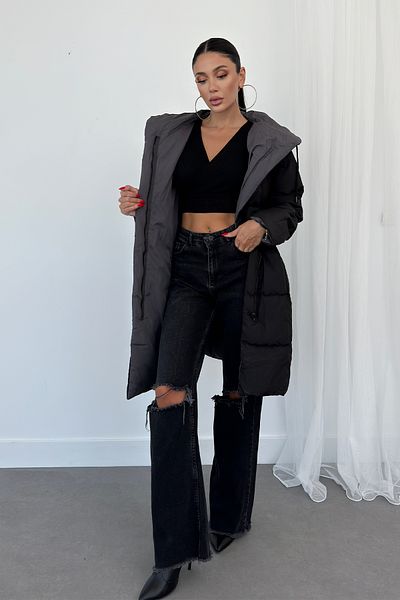 Weyeze Double Sided Long Puffer Coat Ad-K50501Lnw