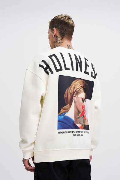 Machinist Ανδρικό φούτερ Oversize Holiness Basic Ecru