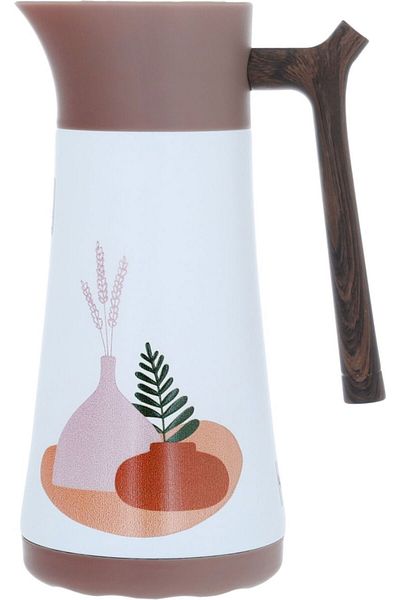 Alsaif Gallery Al Saif Gallery Steel Thermos (Gloria), 1 Liter - Light Brown