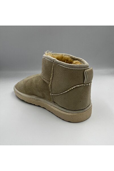 B Beşiroğlu Since 1980 Kadın Klasik Kürklü Süet Günlük Kullanım Taba Bot Classıc Ultra Mını Chestnut İnce Tabanlı