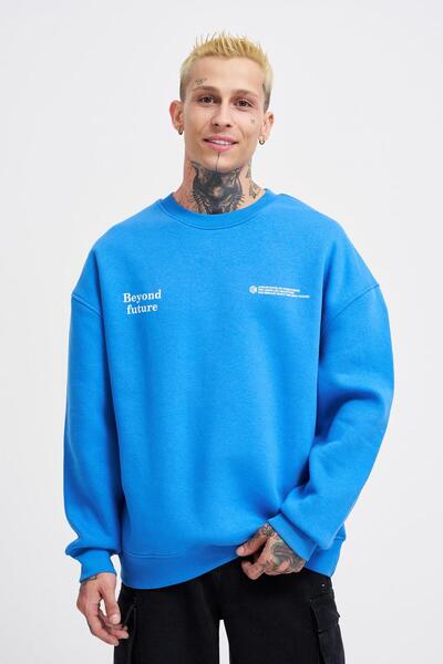 Machinist Чоловічий светр Oversize Saks з принтом Smoking Kill