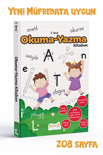 STAAU Çocuk İlkokul 1. Sınıf  Kaynak Kitapları Serisi / Okuma - Yazma Kitabım (Yeni Müfredat - Anetil)