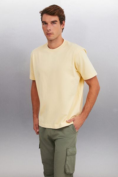 GRIMELANGE RICKY Men's Yellow Oversize T-Shirt