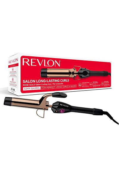 Revlon Iron Curler 32mm barrel, 30 second heat up, 20 heat settings, 200C, Long cool tip - RVIR1159