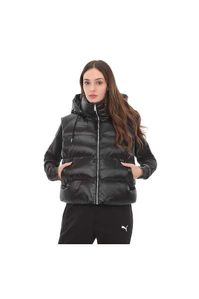 Puma 626518 -01 Puma Women's Vest - Shiny Puffer Vest, Black