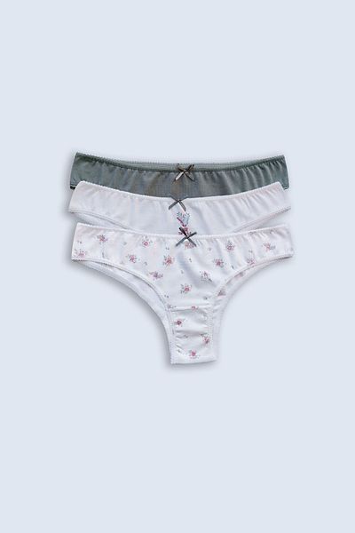Pierre Cardin 2701 Pachet economic mic de 3 chiloți brazilian de bază din bumbac
