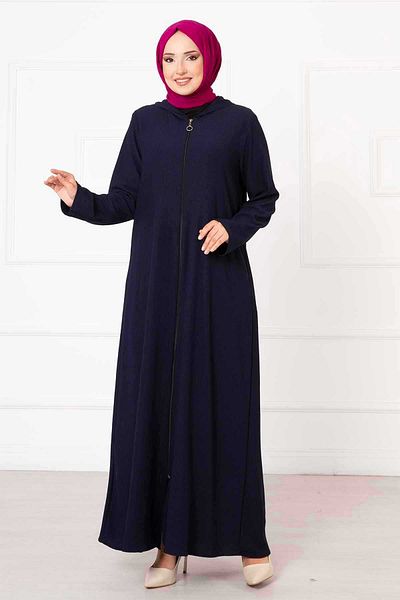 dilber fashion Ferace cu glugă din țesătură șifonată