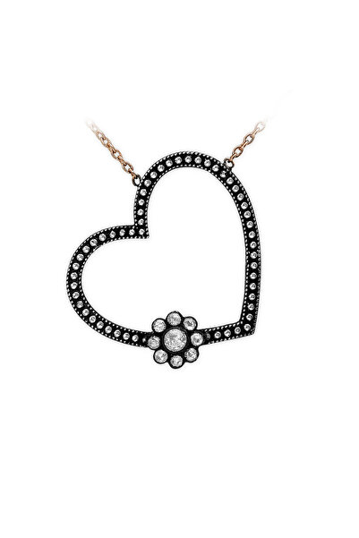 Ariş Elmas Kalp Kolye