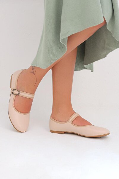 Beyond Beige Mary Jane Leather Honeymoon Women's Daily Ballerinas Byndmj01