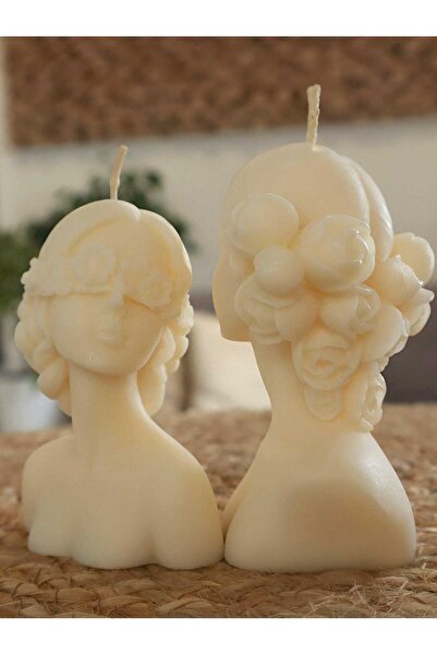 Lavin Kokulu Mum Blindlove 2'li Dekoratif Büst Model Hediyelik Mum