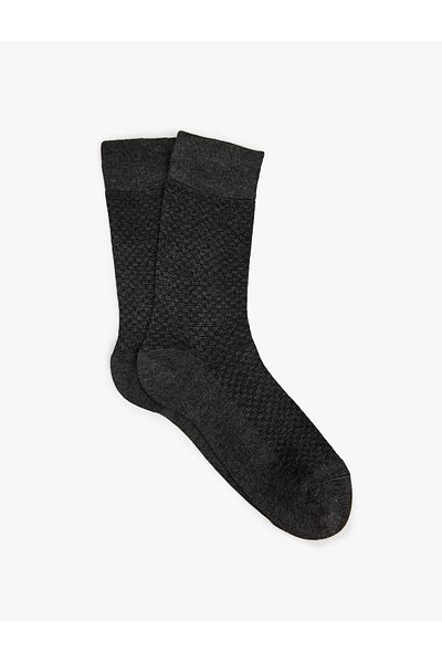 Koton Viscose Patterned Bamboo Socks - Blended
