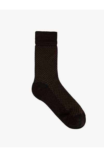 Koton Viscose Patterned Bamboo Socks - Blended