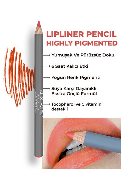 alix avien paris LIPLINER PENCIL 14 POMEGRANATE FLOWER