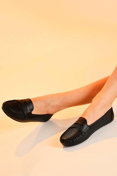 Beyond Kadın Siyah Kolej Casual Günlük Babet Ayakkabı Bynddem01