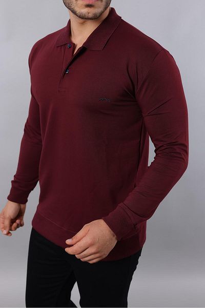 LOADER Plus Size Polo Collar Sweatshirt