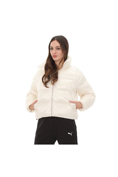 Puma 626514 -87 Puma White Shiny Puffer Jacket - Women's Coat
