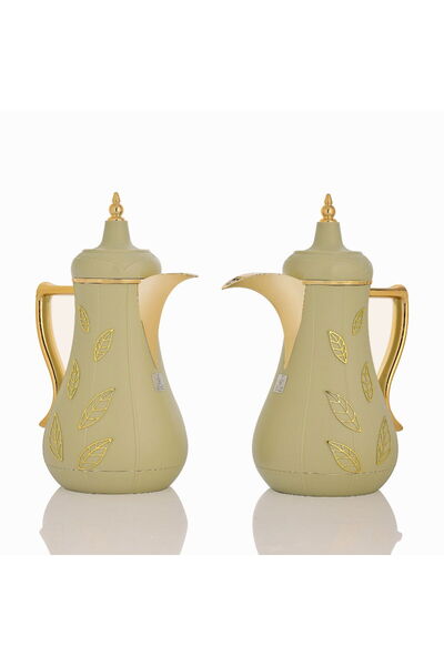 Alsaif Gallery Al Saif Gallery thermos set, two pieces, 1 liter, glass inner ...