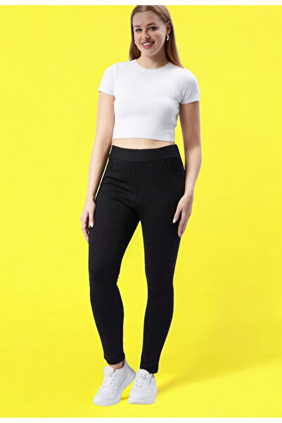 Barato Μαύρο κολάν υψηλής ποιότητας με ψηλή μέση