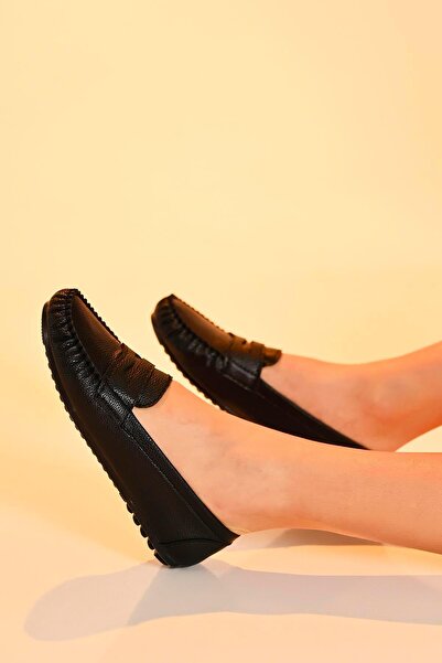 Beyond Kadın Siyah Kolej Casual Günlük Babet Ayakkabı Bynddem01