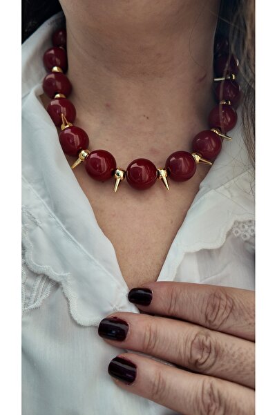 Selen Aksesuar قلادة نسائية على شكل عظمة