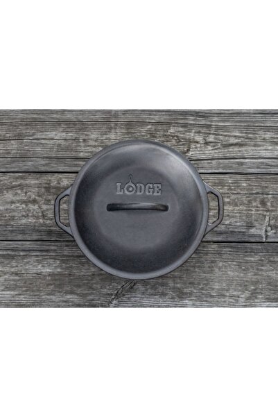 Lodge Cast Iron Side Loop Handles Dutch Oven with Lid 5quarts