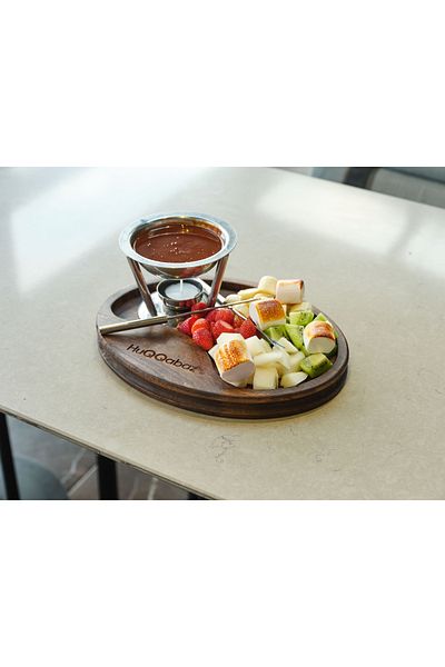 Davi Ahşap Wooden Presentation Plate - Stylish Design