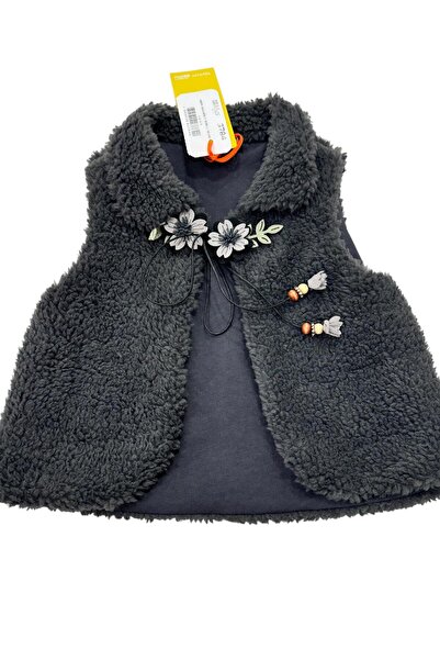 Esterella Welsoft Girl's Vest - Baby with Double Tie and Lining, Floral Detail