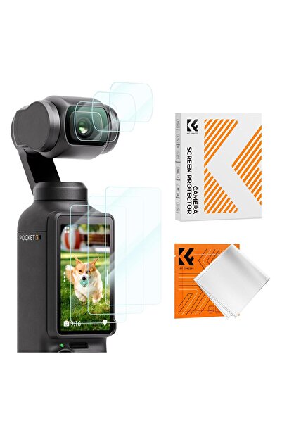 K&F CONCEPT DJI Osmo Pocket 3 uyumlu Sert Ekran Koruyucu