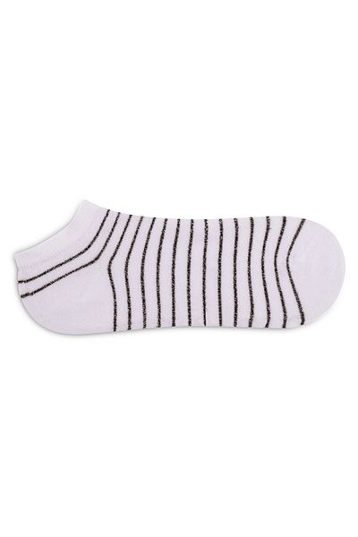 SUWEN Circle Lurex Booties Socks