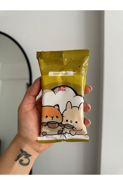Planet Butik Cute Cats Pocket Size Wet Wipes