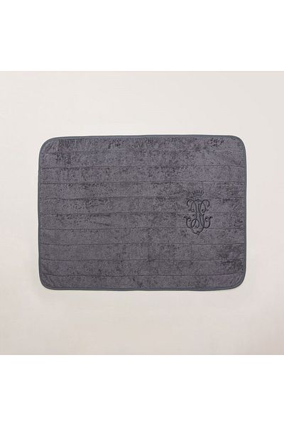 Gül Güler New Arma Anthracite Embroidered Foot Towel