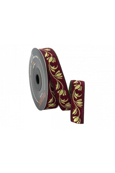 FANTASTIC 16090-Bordür - 10 Meter Burgundy Border