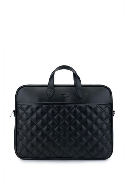 Tamer Tanca Unisex Vegan Black Briefcase