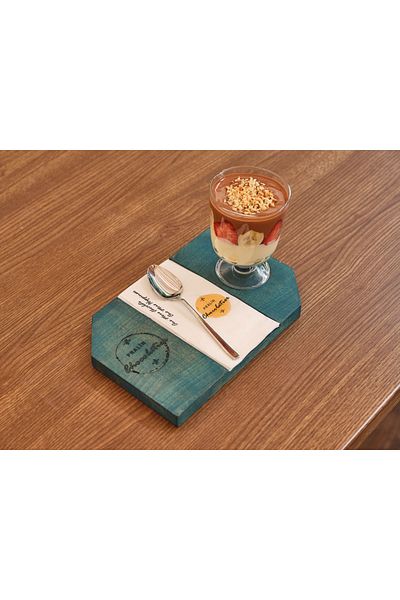 Davi Ahşap Wooden Presentation Plate - Stylish and Special Design