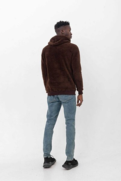 GRODYT Unisex kapüşonlu sweatshirt peluş