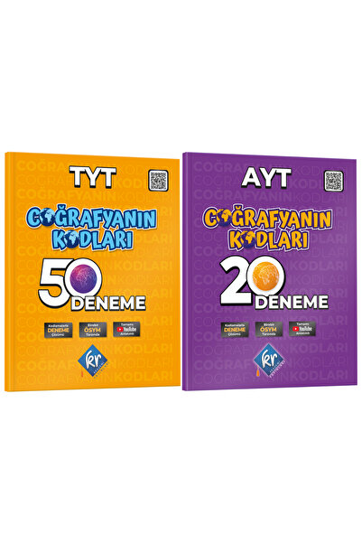 KR Akademi Yayınları Coğrafyanın Kodları Tyt-ayt Coğrafya Çözümlü 50+20 Denem...