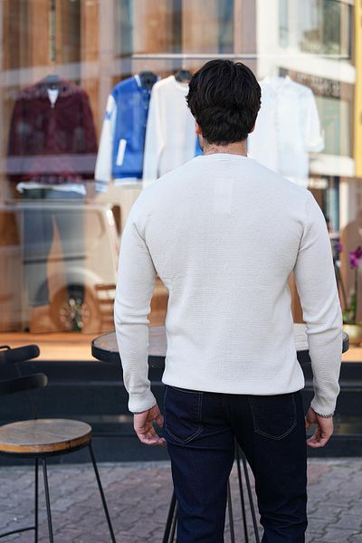 Figo Ανδρικό πουλόβερ με στρογγυλή λαιμόκοψη