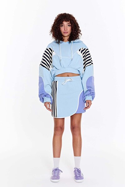 ŞEBNEM GÜNAY Gigi V2 Crop Blue Lilac Skirt