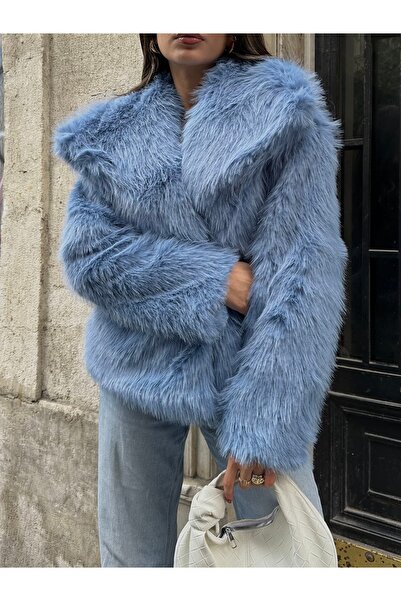 sinemkivanc co CITCITLI ШИРОКИЙ КОМІР З ШТУЧНОЇ КУРКИ ПРЕМІУМ-КЛАСУ