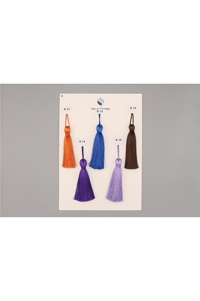 Gül 12 cm Purple Polyester Tassel