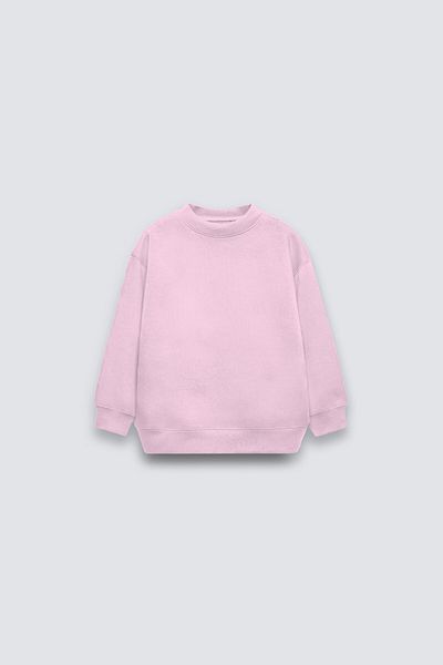 The Champ Clothing Hanorac supradimensionat din lână de bază pentru copii roz