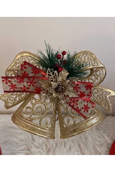 Astaş Zilli Gold Renk Ağaç Yılbaşı Süsü