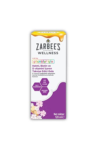 Zarbees Zarbee's Wellness Hatmi, Biotin ve D Vitamini İçeren Takviye Edici Gıda