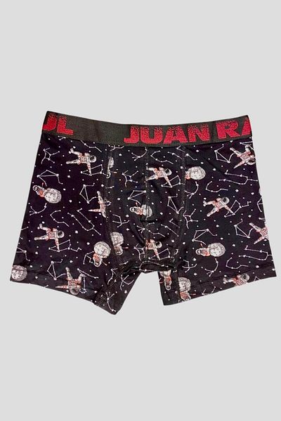 Juan Raul Men's Boxers with Astronaut Pattern - Black - Db209