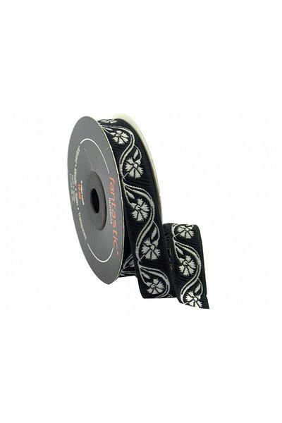 FANTASTIC 16070-Bordür - 10 m Black-Silver
