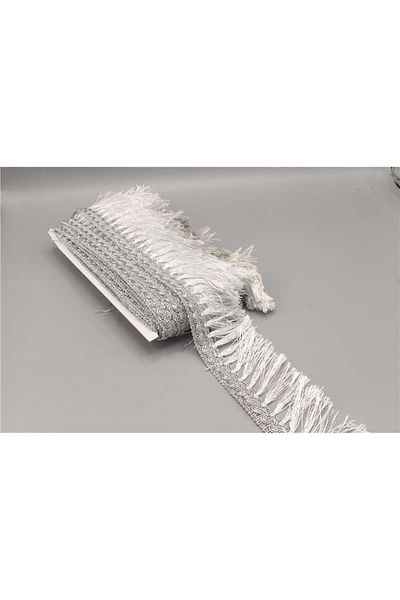 Gül 4262 Model - 7 cm Silver Color 20 m Glitter Mortar