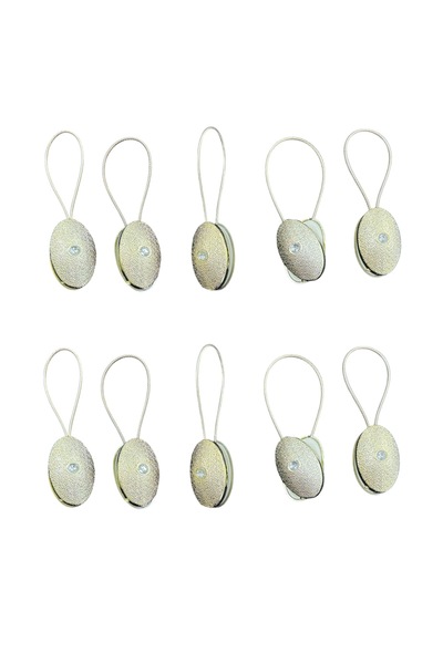 Şahinsoy perde 10 bucăți - zăvor pentru perdea, colector de perdea aurie cu m...