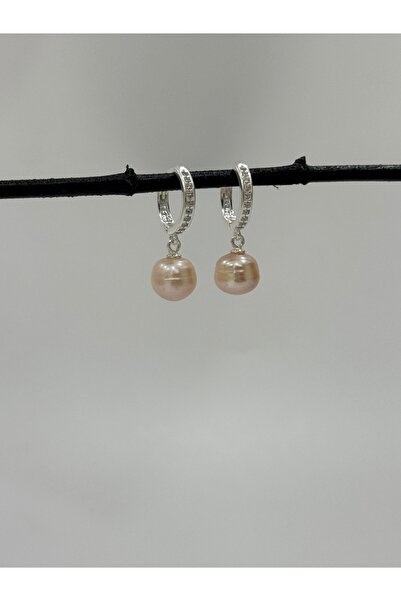 DURAN TAKI TASARIM Hakiki Gerçek Inci Gümüş Küpe