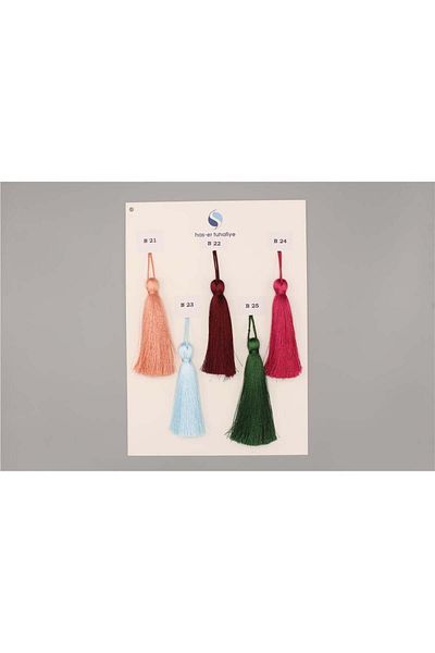 Gül 12 cm Baby Blue Polyester Tassel